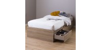 Fynn Twin 3-Drawer Mates Bed 9067212 (Rustic Oak)